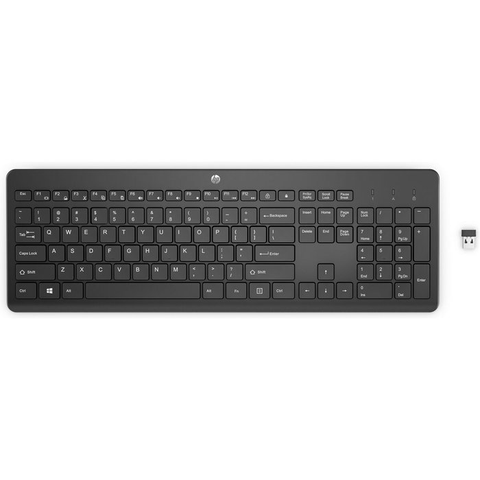 HP 230 Clavier sans fil Noir QWERTY US