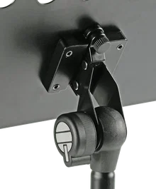 QUIKLOK Soporte Atril Orquesta Metal Large Perforado avec Housse - Acier, Hauteur Ajustable 750-1290 mm