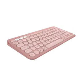 Logitech Pebble Keys 2 K380s - Clavier Bluetooth sans fil compact avec boutons Easy-Switch pour 3 appareils et touches Fn programmables - Rose