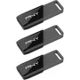 PNY Attaché X - Pack de 3 clés USB 3.2 - 128 Go chacune - Vitesse de lecture jusqu'à 130 Mo/s - Transfert rapide
