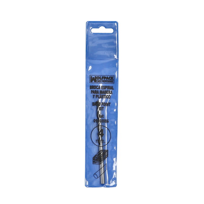 WOLFPACK LINEA PROFESIONAL Mèche spirale bois et plastique 4,00 mm