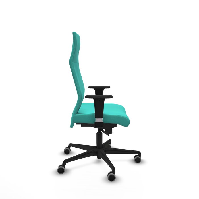 Piqueras Y Crespo Fauteuil Albacete Turquoise avec Mécanisme Synchro et Accoudoirs 1D