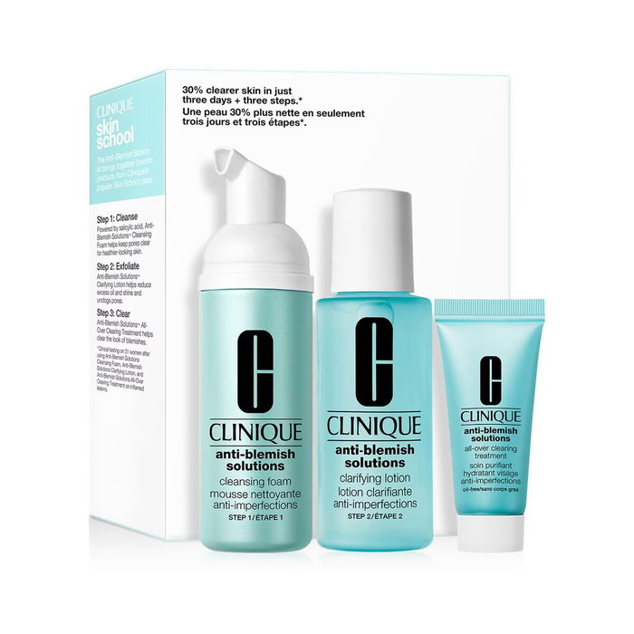 Clinique Anti-Blemish Solutions Système de Soins en 3 Étapes - Set de 3 Pièces Clinique Anti-Blemish Solutions Système de Soins en 3 Étapes - Set de 3 Pièces