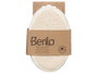 BERILO Éponge ovale en tissu naturel Blanco-Beige