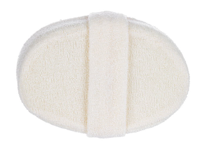 BERILO Éponge ovale en tissu naturel Blanco-Beige BERILO Éponge ovale en tissu naturel Blanco-Beige
