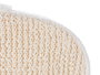 BERILO Éponge ovale en tissu naturel Blanco-Beige