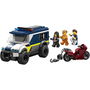 LEGO City 60479 - Fourgon Pénitentiaire avec Moto et 3 Minifigurines - Jeu de Construction Maquette de Camion - Pour Enfants dès 6 Ans