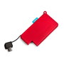Veho Pebble Pokket Power Bank portable ultra-mince 1000mAh micro avec port USB-C intégré pour smartphone - Rouge