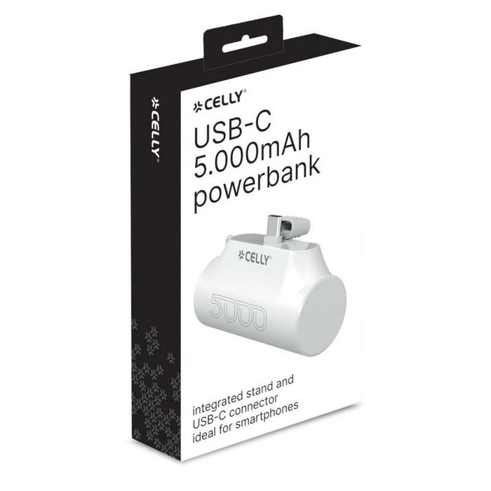 Powerbank Celly PBC5000WH Noir 5000 mAh