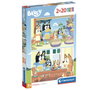 CLEMENTONI Puzzle Bluey 2x20 pièces Bleu