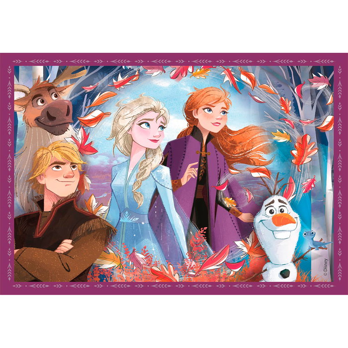 Clementoni Puzzle Progressif 4 en 1 Frozen Disney 12-24 Pièces dès 3 Ans