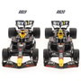Burago Set de 7 Voitures de Formule 1 Red Bull avec Présentoir 1:43