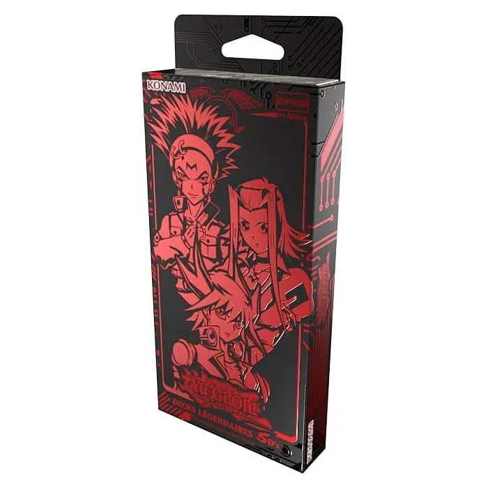 Konami - Yu-Gi-Oh! Boîte de Jeu Légendaire 5D's Decks - Tuckbox Pack Retro 2 - 3 Decks complets avec cartes Ultra Rares et chibis - Édition française