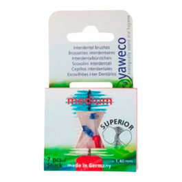 YAWECO Recambio Cepillo Interdental Medio (7P) - Kit de 7 brossettes interdentaires de taille moyenne