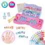 Epoch - Studio de manucure Aquabeads avec plus de 60 designs - Jeu créatif pour enfants - Version espagnole/portugaise - 26x24x6 cm