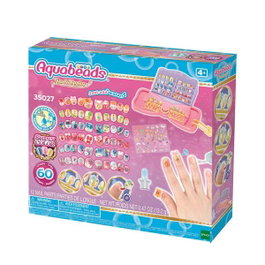 Epoch - Studio de manucure Aquabeads avec plus de 60 designs - Jeu créatif pour enfants - Version espagnole/portugaise - 26x24x6 cm