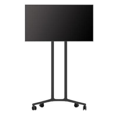 SMS - Tipster 2 Mobile - Support à roulettes pour écran 32" à 75" (jusqu'à 50 kg) - Orientation portrait et paysage - Gris foncé