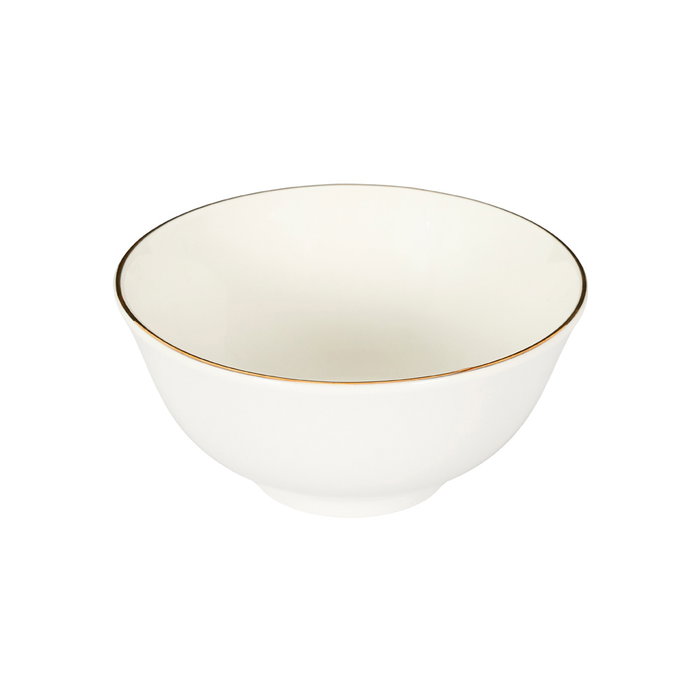Home Deco Factory Service de table Erina 12 pièces en porcelaine avec bordure dorée Home Deco Factory Service de table Erina 12 pièces en porcelaine avec bordure dorée
