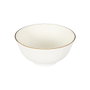 Home Deco Factory Service de table Erina 12 pièces en porcelaine avec bordure dorée