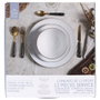 Home Deco Factory Service de table Erina 12 pièces en porcelaine avec bordure dorée