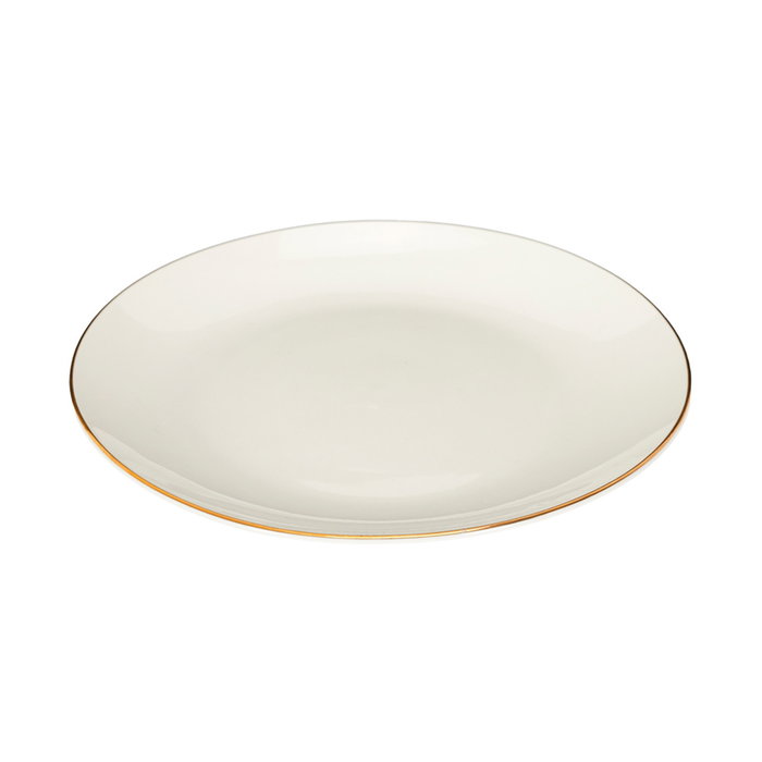 Home Deco Factory Service de table Erina 12 pièces en porcelaine avec bordure dorée Home Deco Factory Service de table Erina 12 pièces en porcelaine avec bordure dorée