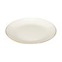 Home Deco Factory Service de table Erina 12 pièces en porcelaine avec bordure dorée