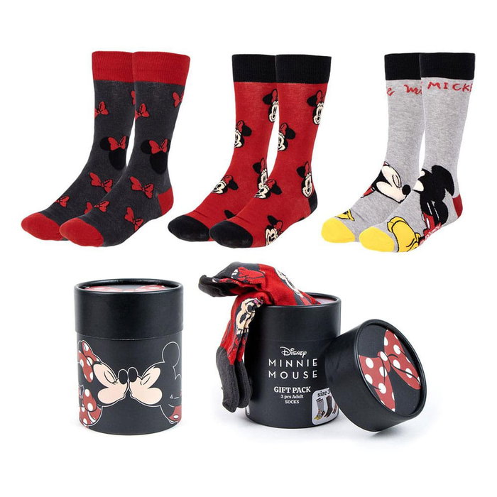 Cerdá Pack de 3 chaussettes Minnie, taille 36-43
