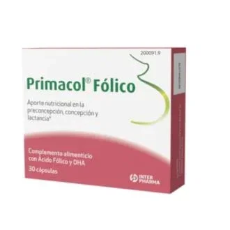 Primacol Folico 30 Capsules Complément Alimentaire Interpharma Primacol Folico 30 Capsules Complément Alimentaire Interpharma