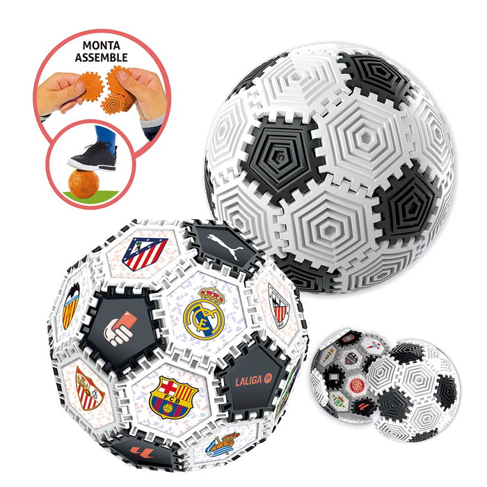 Educa Puzzle 3D Ballon de Football La Liga - 14 cm - Puzzle en Plastique - 32 Pièces - Version Espagnole Educa Puzzle 3D Ballon de Football La Liga - 14 cm - Puzzle en Plastique - 32 Pièces - Version Espagnole
