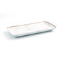 Fuente Rectangular Porcelana Tornado White Ariane 36x16,5 cm