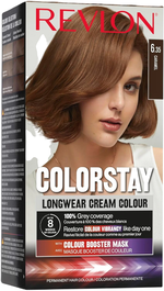 Revlon Colorstay - Teinture capillaire permanente pour cheveux, nuance 6.35 Caramel, 165 ml, coloration longue tenue