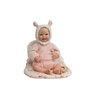 Muñecas Arias - Poupée reborn Kira 45 cm, robe rose, avec sac de couchage, jouet pour enfants de 3 ans et plus