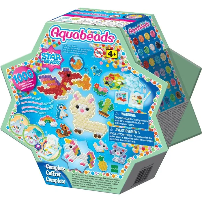 Aquabeads 31601 Le studio de création perles étoiles - Coffret avec 1000+ perles étoiles et stylo Aquabeads 31601 Le studio de création perles étoiles - Coffret avec 1000+ perles étoiles et stylo