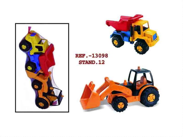 AVC - Camion Benne avec Excavatrice - Jouet en Plastique - Langues : Espagnol, Anglais, Français, Portugais, Italien, Allemand - 64 x 23 x 16 cm AVC - Camion Benne avec Excavatrice - Jouet en Plastique - Langues : Espagnol, Anglais, Français, Portugais, Italien, Allemand - 64 x 23 x 16 cm