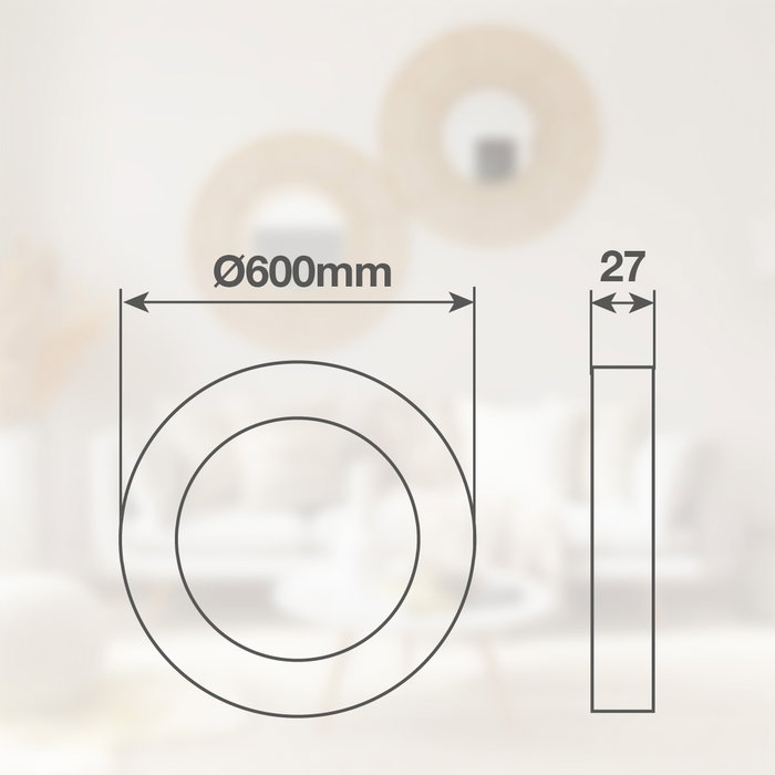 GSC Evolution Plafond LED Belair 50W 3000-4000-6500K IP44 GSC Evolution Plafond LED Belair 50W 3000-4000-6500K IP44