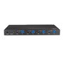Lindy Switch KVM HDMI 4K60 avec USB 3.0, Audio et 4 ports pour contrôle de 4 PC depuis un seul poste