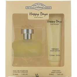 Designer French Coffret Happy Days Eau De Parfum et Lotion Corporelle