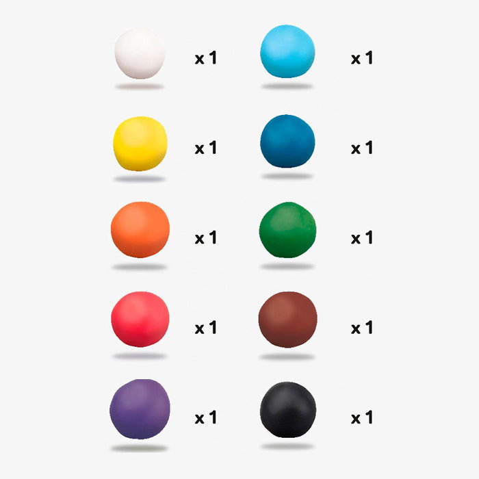 Milan Lot de 10 pâtes à modeler colorées 150 g