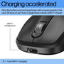 HP Souris sans fil rechargeable ultra-rapide 515 - Charge en 3 min, autonomie 30 jours, 4000 ppp, ambidextre, 4 boutons programmables, dongle unifiant USB-C