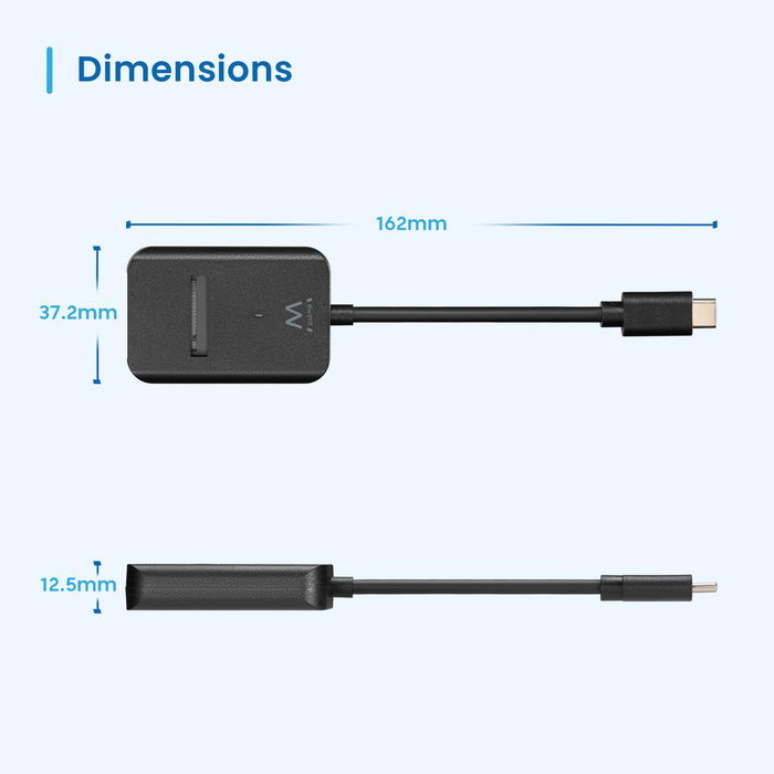 Ewent EW7066 Docking Station SSD M.2 USB 3.2 Gen 2 NVMe/SATA pour disques 2230/2242/2260/2280/22110