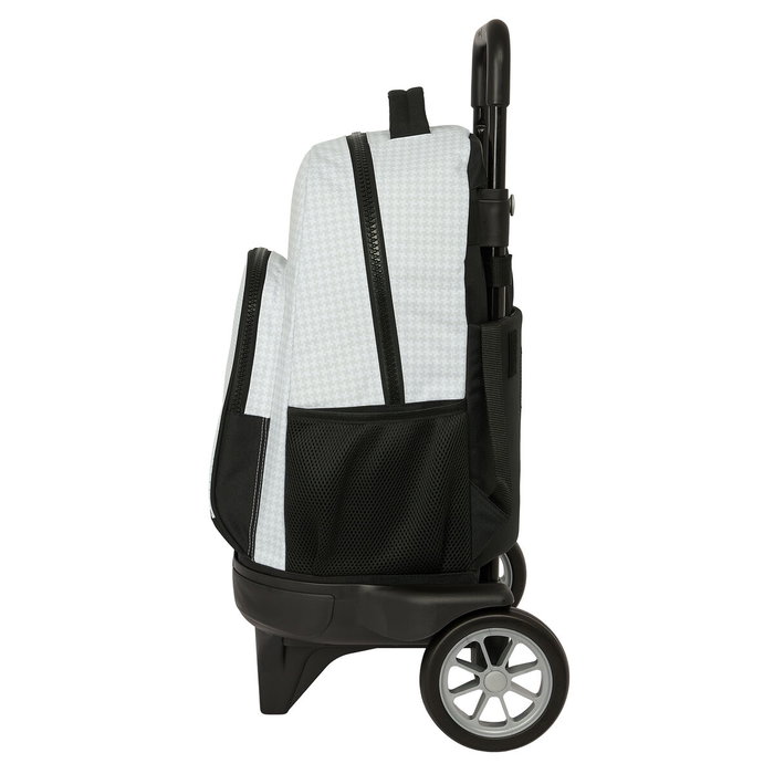 Real Madrid C.F. Cartable à roulettes 24/25 Blanc Gris 33 x 45 x 22 cm
