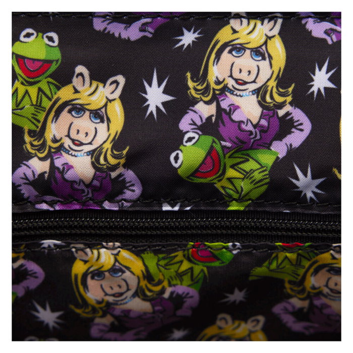 Loungefly Sac à dos Los Teleñecos Miss Piggy Disney Loungefly 28 cm, Saffiano vegan, poches avec fermetures, bandoulière réglable