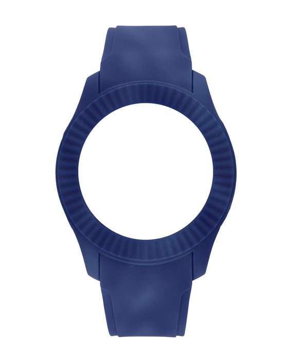 Watxandco Bracelet de montre en silicone bleu 43mm Watxandco Bracelet de montre en silicone bleu 43mm
