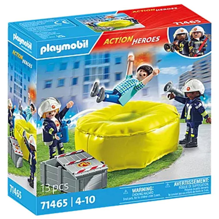 Playmobil 71465 Pompiers avec Coussins de Réception, Deux Figurines, Jouet Éducatif pour Enfants à Partir de 4 Ans Playmobil 71465 Pompiers avec Coussins de Réception, Deux Figurines, Jouet Éducatif pour Enfants à Partir de 4 Ans