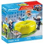 Playmobil 71465 Pompiers avec Coussins de Réception, Deux Figurines, Jouet Éducatif pour Enfants à Partir de 4 Ans