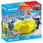 Playmobil 71465 - Figurines Pompiers Action Heroes avec Coussin de Sauvetage - 3 Personnages - Jeu d'Action Enfant dès 4 Ans
