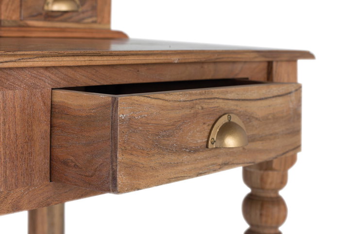 GINER Y COLOMER - Coiffeuse en bois d'acacia naturel couleur noisette - 165 x 120 x 60 cm GINER Y COLOMER - Coiffeuse en bois d'acacia naturel couleur noisette - 165 x 120 x 60 cm