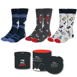 Cerdá T3643 Pack de 3 Paires de Chaussettes avec Motifs Mickey - Taille 36-43