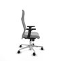 Piqueras Y Crespo Fauteuil Albacete avec mécanisme synchrone, Gris clair