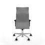 Piqueras Y Crespo Fauteuil Albacete avec mécanisme synchrone, Gris clair